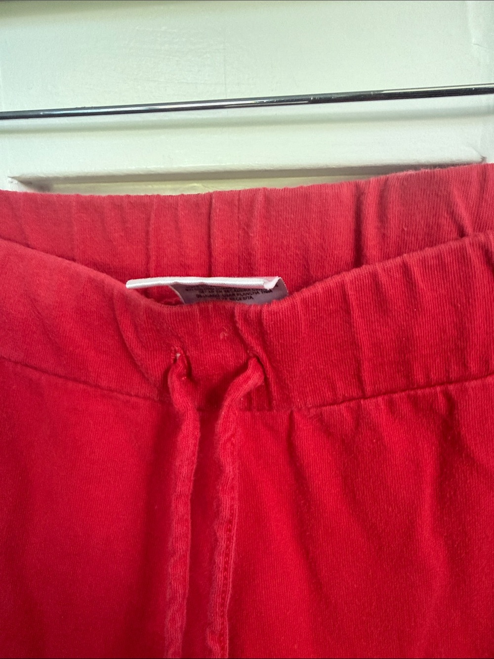 Ohio State Ladies Red with White Wide Leg Lounge Pants Large - Picture 3 of 5